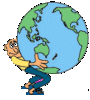 Man Holding Globe