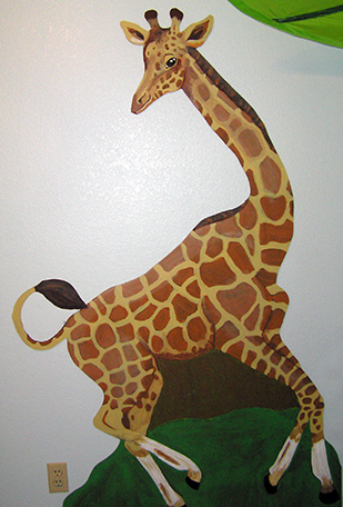 Girraffe mural