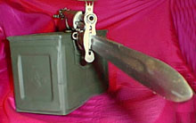 M1 Garand with Bayonet on Ammo Can