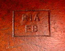 RIA EB Box Cartouche On Garand Stock Elmer Milton Bjerke
