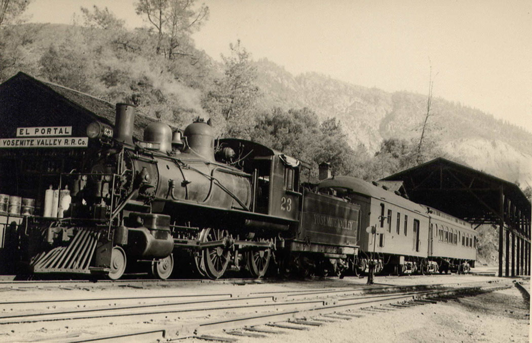 #23 and its train  Merced Falls