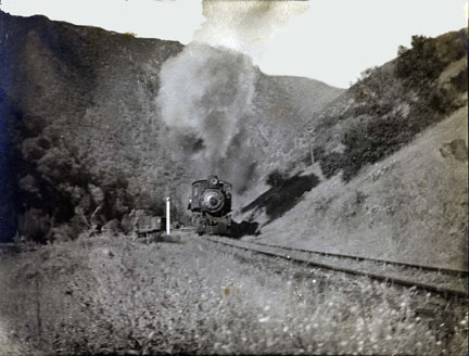 working locomotive.