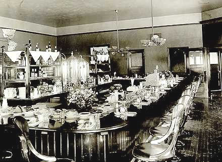 Fred Harvey's Eating House on the Santa Fe Railway in Merced